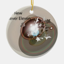 Stars and Guitars Christmas Tree Ornaments