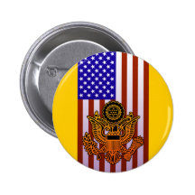 Stars and Stripes & Seal バッジ
