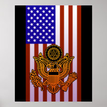 Stars and Stripes & Seal プリント