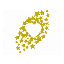 stars-heart postcard