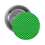 Stars on Green Pinback Buttons