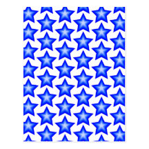 Stars Pattern Design Post Card