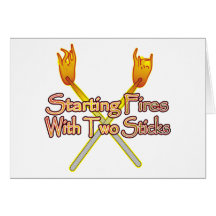 Starting Fires Greeting Cards