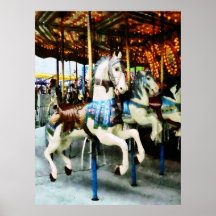 STARTING UNDER $20 - Carousel Horses Print