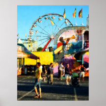 STARTING UNDER $20 - Ferris Wheel in Distance Print