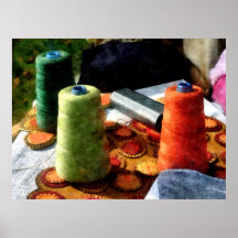 STARTING UNDER $20 - Large Spools of Thread Poster