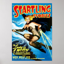 Startling Stories Witch Cover Posters