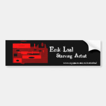Starving Artist  Erik Leal Bumper Sticker
