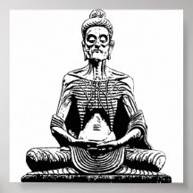 Starving Buddha Giant Poster