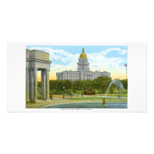 State Capitol, Denver, Colorad Personalized Photo Card