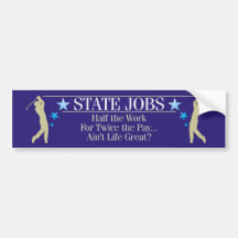 State Jobs Bumper Stickers