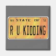 State of R U Kidding Magnet