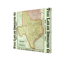 State of Texas Canvas Prints