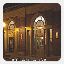 STATION - Atlanta, Brookwood, Georgia Square Stickers