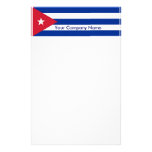Stationery with Flag of Cuba