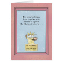 Statue of Liberty updated - Birthday Card