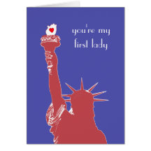 Statue of Liberty Valentines Card
