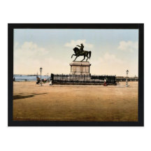 Statue of Napoleon I, Cherbourg, France classic Ph Postcard