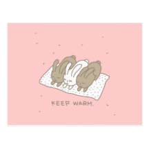 Stay warm postcard