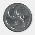 Steam Engine Pressure Wheel Fridge Magnet