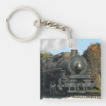 Steam Locomotive Acrylic Key Chain
