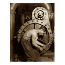 Steam Pump Mechanic Postcards