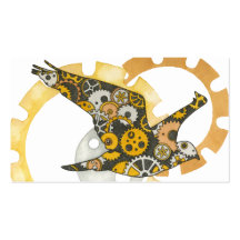 Steampunk Bird Business Card Templates