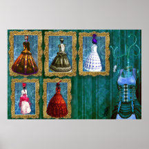 STEAMPUNK Dressmaker's Gallery Poster