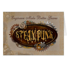 Steampunk Engineer Card