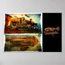Steampunk Flying Ships Posters
