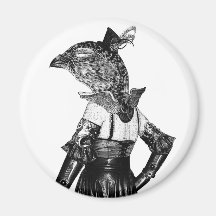 Steampunk Grouse Fridge Magnet