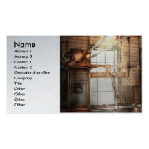 Steampunk - Machinist - The grinding station Business Card Template