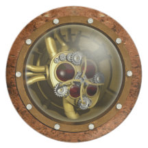 Steampunk Mechanical Heart Party Plates
