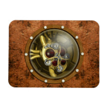 Steampunk Mechanical Heart Rectangular Magnet