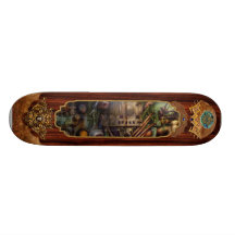 Steampunk - Naval - The comm station Custom Skate Board