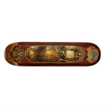Steampunk - Naval - The torpedo room Custom Skate Board