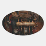 Steampunk - Plumbing - The valve matrix Oval Stickers
