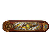 Steampunk - Spiral - Space time continuum Custom Skateboard