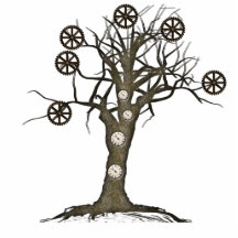 steampunk tree photo cutout