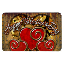 Steampunk Valentine 3 Premium Magnet