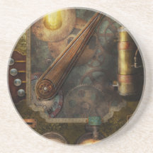 Steampunk - Victorian fuse box Beverage Coasters