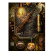 Steampunk - Victorian fuse box Postcards