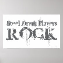 Steel Drum Players Rock Posters