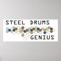 Steel Drums Genius Poster