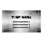 Steel Grunge Metal Look Business Cards