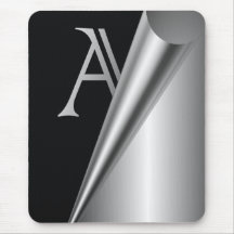 Steel Peel Monogram "A" Mouse Pads