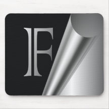 Steel Peel Monogram "F" Mouse Mat