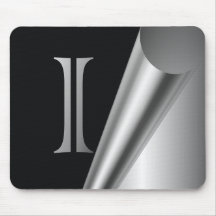 Steel Peel Monogram "I" Mouse Pad