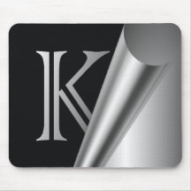 Steel Peel Monogram "K" Mousepad