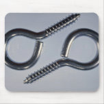Steel screw eyes mouse pads